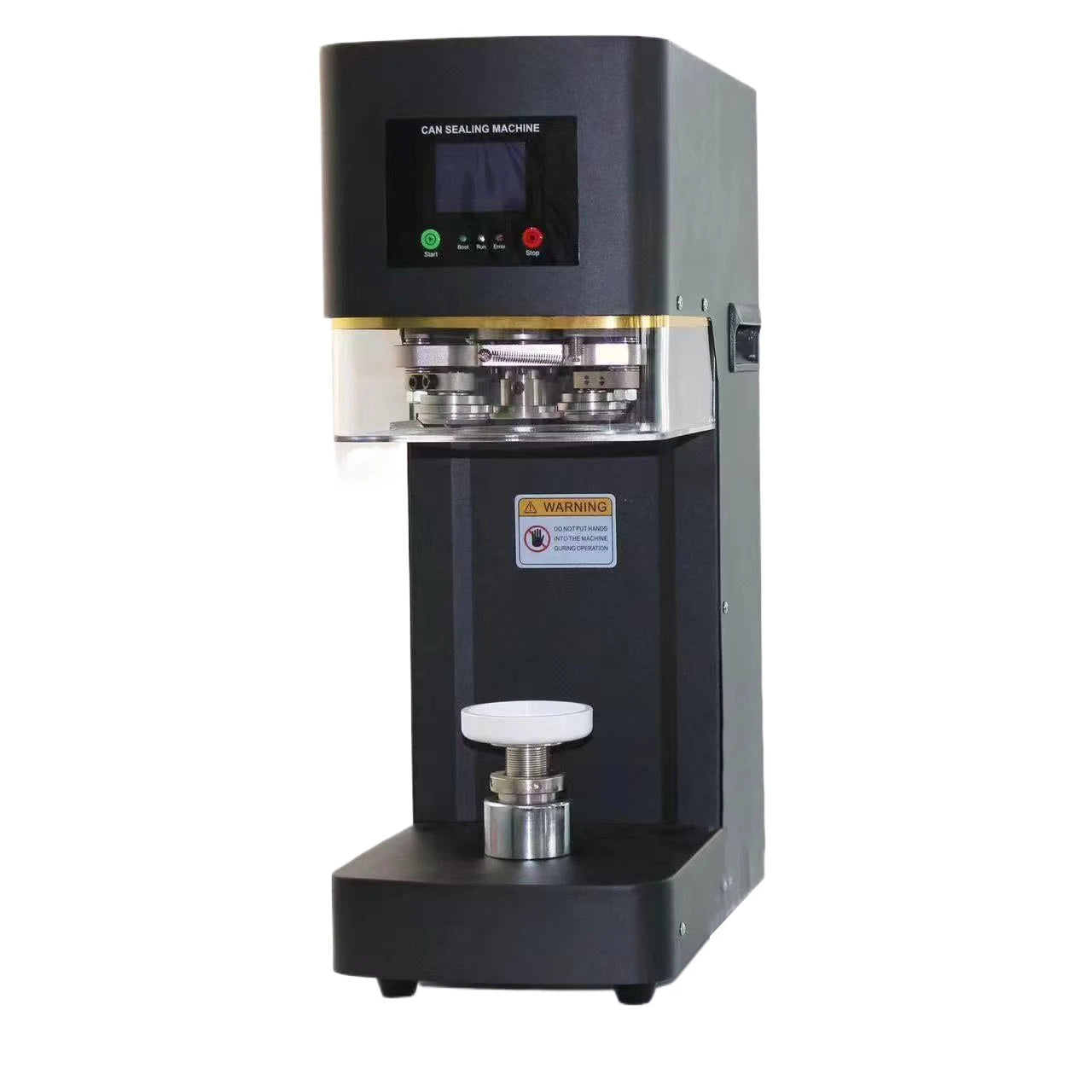 Commercial Automatic Tin Can Sealing Machine Soda Sealer Cup Body Rotation Aluminum Beer Bottles PET Jar Cans Seamers 110V/220V