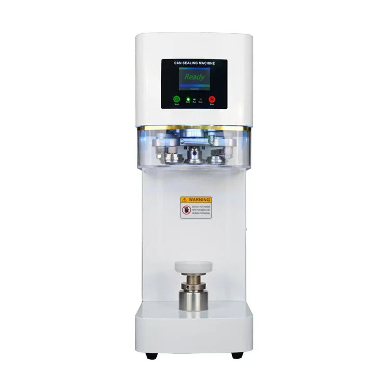 Commercial Automatic Tin Can Sealing Machine Soda Sealer Cup Body Rotation Aluminum Beer Bottles PET Jar Cans Seamers 110V/220V